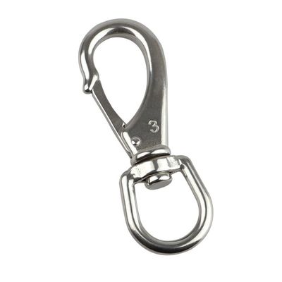 سعر جيد Rigging Hardware Stainless Steel Round Eye Swivel Snap Hook with Spring and Swivel Eye الانترنت