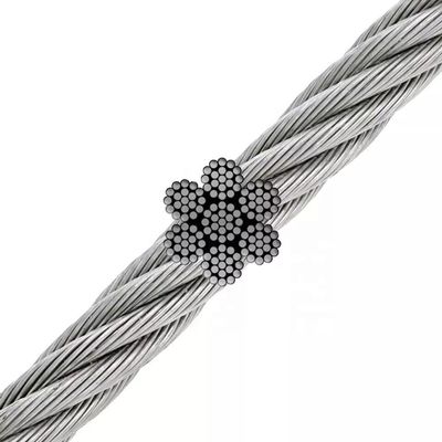 سعر جيد 8*19S FC Galvanized Steel Wire Cable for Carbon Steel Rope Efficiency الانترنت