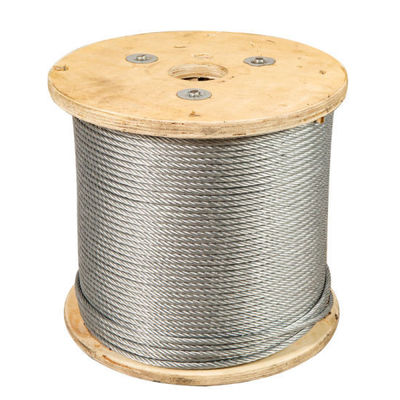 سعر جيد 1/2 Inch Galvanized and Ungalvanized Steel Wire Rope 6X19 Iwrc with Tolerance ±1% الانترنت