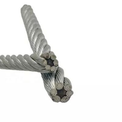 سعر جيد Galvanized Finish 8*19s High Carbon Sisal Core Steel Wire Rope for Elevator Design الانترنت