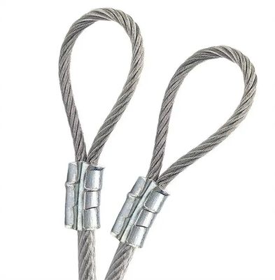سعر جيد Non-Alloy Stainless Steel Custom 7x7 7x19 Wire Rope Sling for Industrial Lifting Needs الانترنت