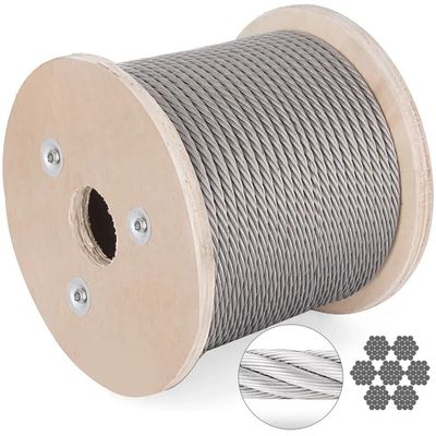 سعر جيد فولاذ تشكيل على البارد AISI 304 316 مجلفن 8x19S FC قطر 27 مم حبل سلكي للمصعد الانترنت