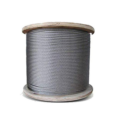 سعر جيد Steel Grade AISI 316 304 7x7 7x19 Stainless Steel Wire Rope for Balustrade Installation الانترنت