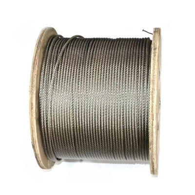 سعر جيد Steel Core Stainless Steel Wire Rope Cable 1*7 1*19 7*19 Galvanized Type of Core Grade الانترنت