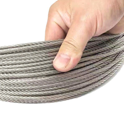 سعر جيد Steel Core Galvanized Wire Rope 1*7 7*7 1*19 7*19 6*12 6*19 6*37 FC IWRC for Elevator الانترنت