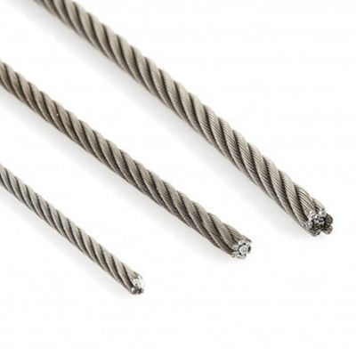 سعر جيد ASTM 304 316 316L Stainless Steel 1X19 Strand Wire Rope 0.8mm 1mm 2mm 3mm for OEM الانترنت