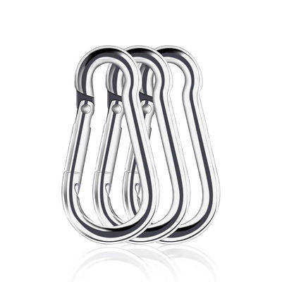سعر جيد Polished Finish Stainless Steel 304 Rigging Carabiner Snap Hooks DIN5299c Spring Hook الانترنت