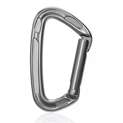 سعر جيد صناعة الألومنيوم الثقيلة 23KN Snap Hook شكل D 7075 المقبس الكارابيني للألعاب التسلقية الانترنت