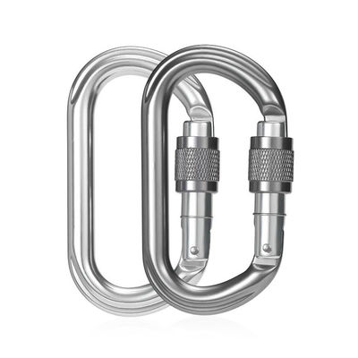 سعر جيد 25KN Snap Hook Locking Aluminum Carabiner Clip Perfect for Safety and Security الانترنت