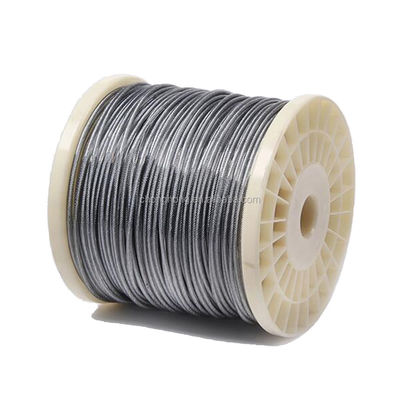سعر جيد حبل سلكي فولاذي مجلفن مطلي بـ PVC شفاف 2 مم 6x7 غير سبيكي للأداء طويل الأمد الانترنت