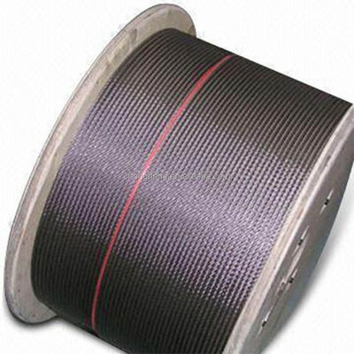سعر جيد 12 ملم سلك كابلات الفولاذ الأسلاك 6x19 IWRC سلك سلك الفولاذ المقاوم للصدأ T / S 1570Mpa تعبئة 1000mtrs في بكرات الخشب المقاوم للتصميم المسبق الانترنت