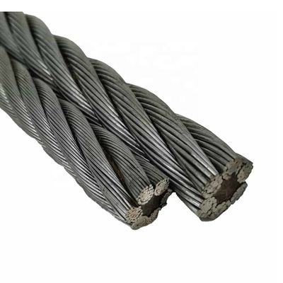سعر جيد 6X19 FC سلك الفولاذ الكابل الخيط الحبل المتعرج لمتطلبات معالجة الانحناء الانترنت