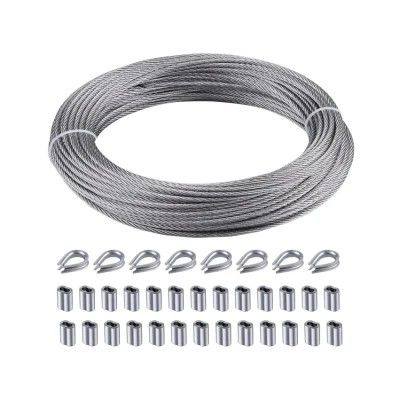 سعر جيد قطع DIY أوتور معلق 1.5mm 7x7 خيط كابل النواة سلك الفولاذ المقاوم للصدأ سلك حبل لخدمة معالجة السبائك الانترنت