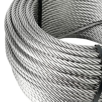 سعر جيد كابل الحبل السلكي غير المغطى 250FT للشريط 7x7 7x19 1/8 