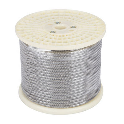 سعر جيد تشطيب السطح أخرى قطر 2 مم قطر 2 مم 1x7 حبل سلكي فولاذي ss304 كابل inox ss316 حبل كابل فولاذي أسلاك الانترنت