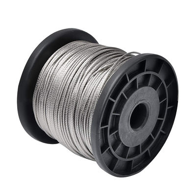 سعر جيد 316 درجة الفولاذ 1x19 بناء كابل SS حبل الفولاذ المقاوم للصدأ 0.9 ملم كابل Inox 1x19 حبل أسلاك الفولاذ المقاوم للصدأ الانترنت