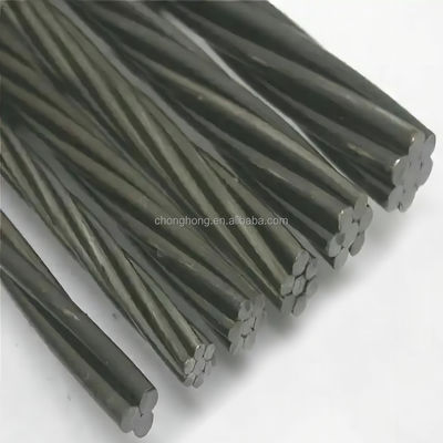 سعر جيد وزن الملف 2.5-3.5 طن، 1x7 PC Strand، قطر 12.7 مم، قليل الارتخاء، غير مربوط، سلك فولاذي ASTMA416 للخرسانة المشدودة الانترنت