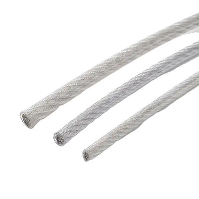سعر جيد 7*1 ثني PVC مغلفة كابل طائرات معدني حبل سلكي فولاذي 1x7 1/4 