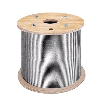 سعر جيد 7*7 حبل سلكي فولاذي مغلف بـ PVC للبناء للتطبيقات الثقيلة قطره 0.36m إلى 16mm الانترنت