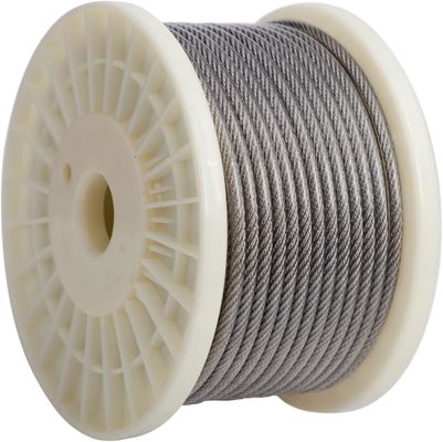 سعر جيد كابل مصقول 7X7 7*19 SS SUS 304 SUS I316 حبال كابل فولاذية 8 مم كابل اينوكس حبل سلكي من الفولاذ المقاوم للصدأ المعيار الأمريكي الانترنت