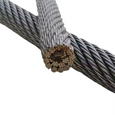 سعر جيد DIN القياسية الحبل السلكي من الفولاذ المغلف الفولاذ الكربوني 1570MPa قوة لآلات البناء متصل