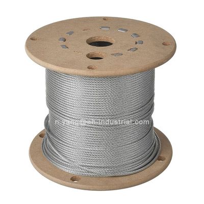 سعر جيد أسلاك كابل فولاذية AiSi Standard 19*7 10 مم مع تفاوت ±1% و قلب مجدول مجلفن الانترنت