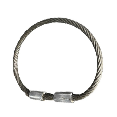 سعر جيد Galvanized Steel Wire Rope Lifting Sling Hand Rigging Slings With Thimble for Crane الانترنت