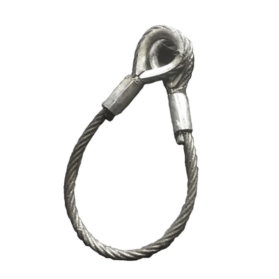 سعر جيد Galvanized Crane Wire Rope 6*26 6*37 Lifting Slings Loop Handling Slings for Boat الانترنت