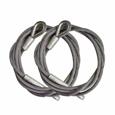 سعر جيد Galvanized Steel Wire Rope Sling for Hose Handling Cranes & Provision Cranes &Free Fall Lifeboats With Thimble الانترنت