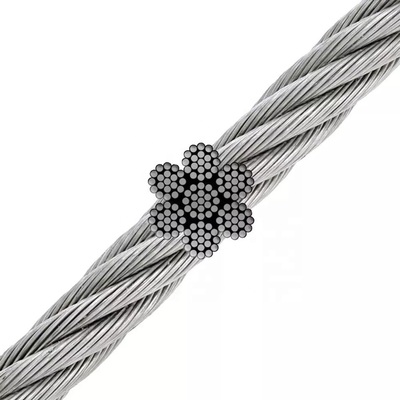 سعر جيد 8*19S+FC سلك الحبل الحديدي المعالج مع جوهر الفولاذ الكربوني وخيارات تعبئة قابلة للتخصيص متصل
