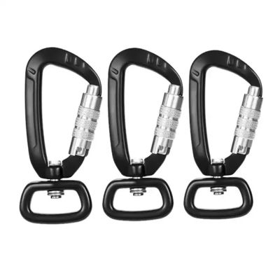 سعر جيد Polished Finish Heavy Industry 4KN Spring Carabiner Hook for Dog Leash Hiking Camping الانترنت