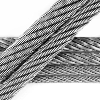 سعر جيد 6*24 7FC 20mm حبل أسلاك الفولاذ المغلف للصيد بالشباك الصيدية الانترنت