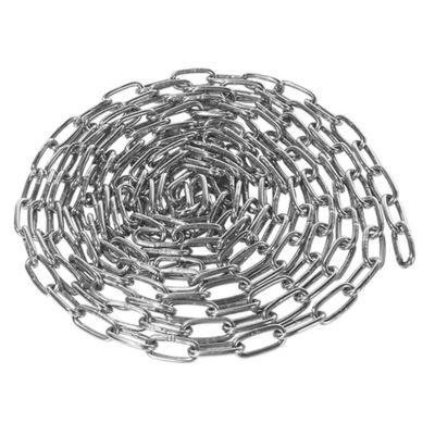 سعر جيد الصلب المقاوم للصدأ سلسلة طويلة وصلة حمولة ربط سلسلة مقاومة للكيماويات المعيار DIN 763 الانترنت