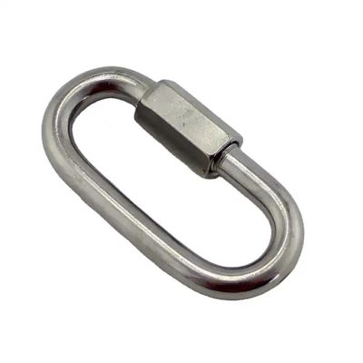 سعر جيد 304/316 Stainless Steel Quick Link Carabiner Hooks Polished Finish for Connecting الانترنت