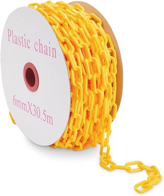 سعر جيد Weatherproof Yellow Plastic Safety Chain الانترنت