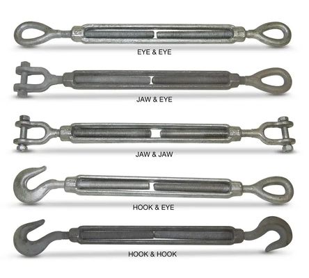 سعر جيد Corrosion Resistant DIN1480 Grade Stainless Steel Turnbuckle For Different Sizes الانترنت