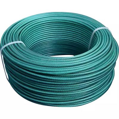 فولاذ التشكيل على البارد خاص مطلي بـ PVC / نايلون حبل سلكي من الفولاذ المقاوم للصدأ كابل طائرات
