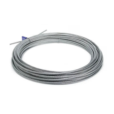 سعر جيد حبل سلكي فولاذي مجلفن AiSi Standard 6x7 FC قوي ومتين لأي تطبيق الانترنت