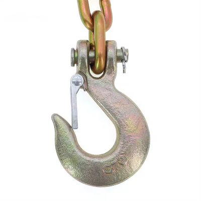 سعر جيد 3/8 G70 سلسلة سحب شاحنة شاحنة مسطحة سلسلة مقطورة مع نهاية سلسلة النقل المطاطية الانترنت