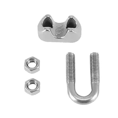 سعر جيد Stainless Steel Drop Forged Wire Rope Clips Boat Polish Finish Italian Type الانترنت