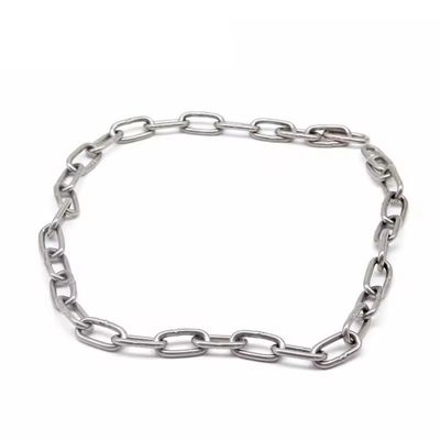 سعر جيد Blacken Finished Long Link Chain Stainless Steel 316 DIN 763 DIN766 الانترنت