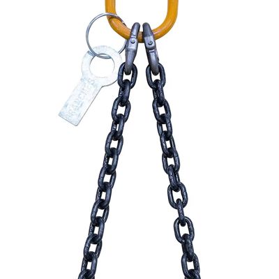 سعر جيد 40 Ton Load Capacity 20Mn2 Chain Lifting Chain Sling With Master Link 12M Long Double Leg الانترنت