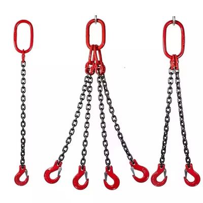 سعر جيد 48kN Test Load G80 2 Legs Chain Sling for Durable and Versatile Lifting Needs الانترنت