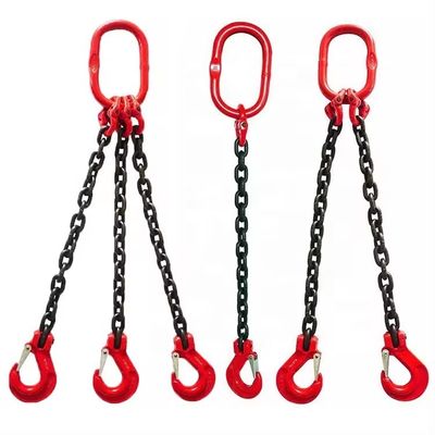 سعر جيد Black Finish Lifting Chain Sling Hook Crane G80 Manganese Steel Chain Lifting Tool الانترنت