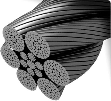 سعر جيد كابلات فولاذ مجلفنة قابلة للانحناء 6xK36WS IWRC 32 مم لتطبيقات الرفع الشاقة الانترنت