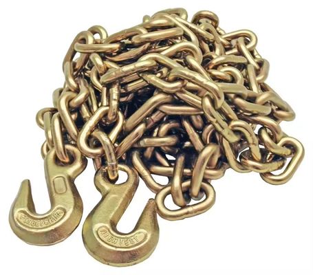 سعر جيد Heavy Load Transportation 8mm Black Zinc Plated G70 Transport Chain with Bent Hook الانترنت