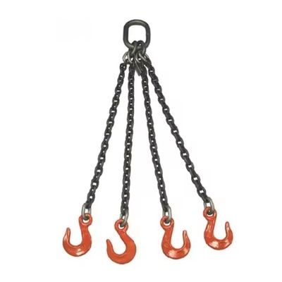 سعر جيد 8T1.5M-4 Chains G80 Hook 4 Legs 10Mm Lashing Link Welded Chain Slings for Heavy Loads الانترنت