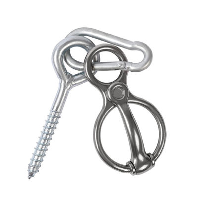 سعر جيد Stainless Steel Horse Tack Blocker Tie Rings For Harness Safety And Control الانترنت