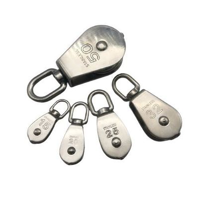 سعر جيد Construction Rigging Hardware Single Wheel Swivel Pulley Block Stainless Steel الانترنت
