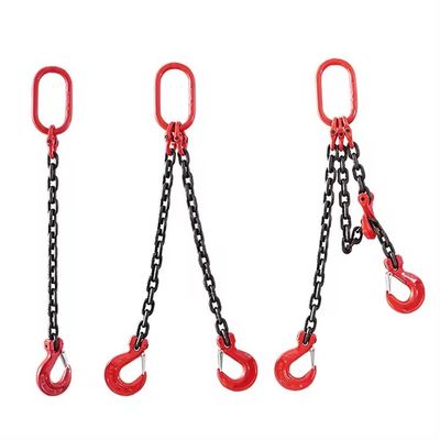 سعر جيد Blacken Finished G80 Four Legs Safety Lifting Chain Sling for Load Lifting Capacity الانترنت